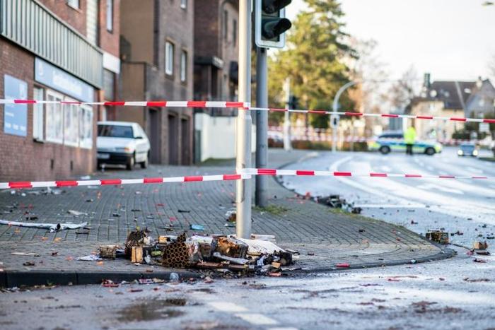 The scene of the New Year's attack in the west German town of Bottrop