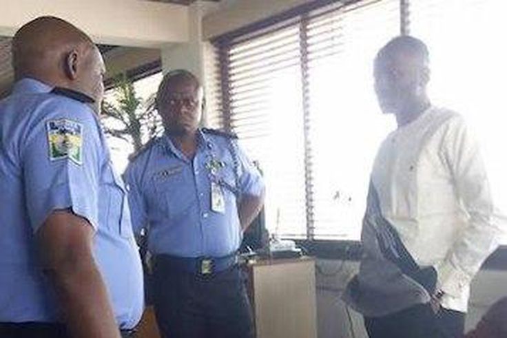 Apostle Johnson Suleiman pictured in a meeting with the Deputy Inspector General of Police, Joshak Habila and the Commissioner of Police, Okoye Celestine