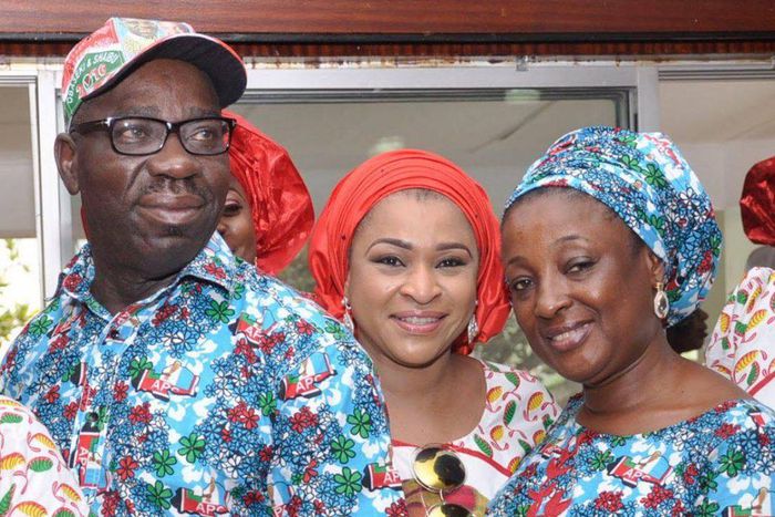 Godwin Obaseki and wife, Betsy.