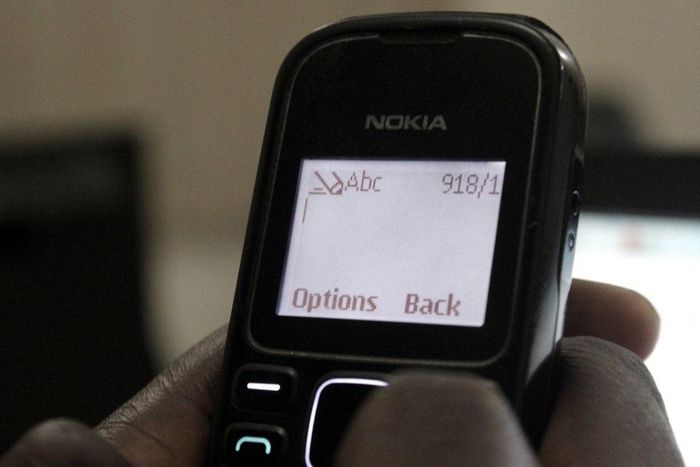 A GSM user in Nigeria