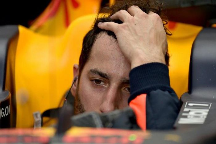 Red Bull's Daniel Ricciardo during a practice session on March 24, 2017, ahead of the Australian Grand Prix in Melbourne