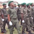 Newly passed out trainees of the Nigerian Legion on parade