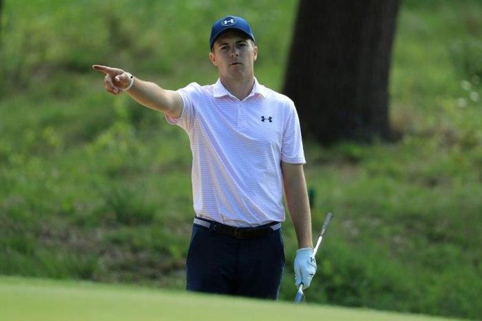 Jordan Spieth of the US, seen during a practise round for the WGC Dell Match Play, at Austin Country Club in Texas, on March 21, 2017