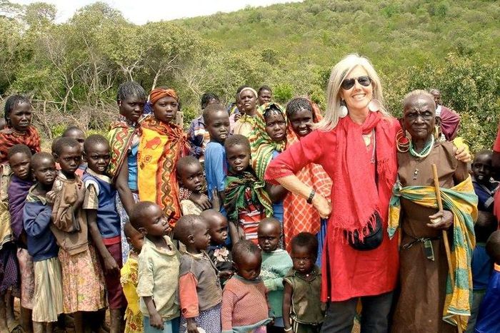 Author, conservationist and rancher Kuki Gallmann, 73, on her land in central Kenya, where she intends to return after being shot by suspected illegal herders