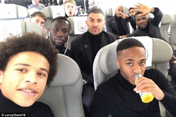Leroy Sane, Bacary Sagna, Raheem Sterling and Kelechi Iheanacho