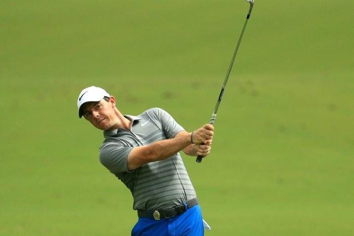Rory McIlroy of Northern Ireland plays his shot on August 8, 2017 in Charlotte, North Carolina