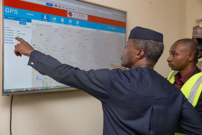 Acting president Yemi Osinbajo in Maiduguri