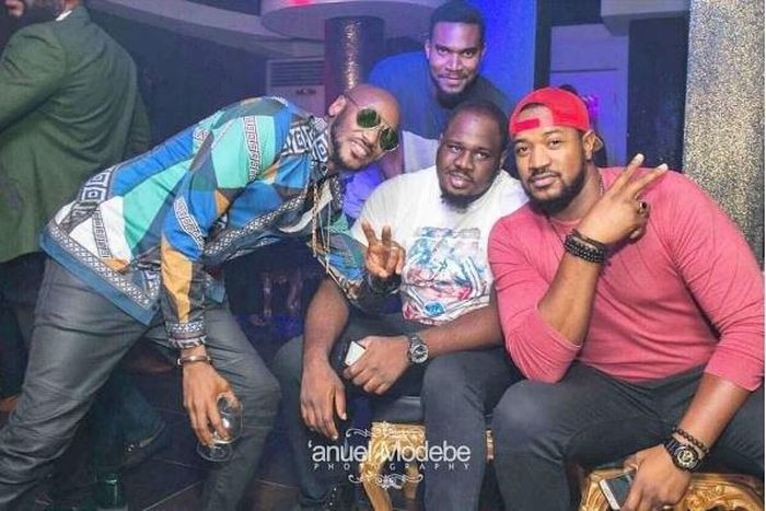 Mofe Duncan, Kunle Remi at the opening of 2face's club
