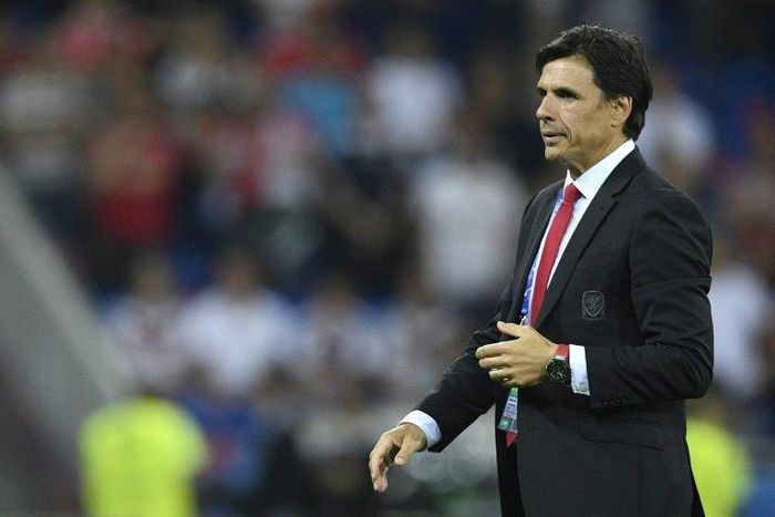 Wales' coach Chris Coleman reacts during their Euro 2016 semi-final football match against Portugal on July 6, 2016