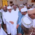 President Buhari during latest appearance at Friday mosque