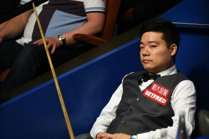 Ding Junhui needs just three more frames of the possible nine to be played to reach his second successive World Championship semi-final in Sheffield