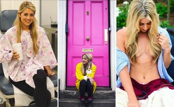 Reality star, Leslie Murphy shows double mastectomy.