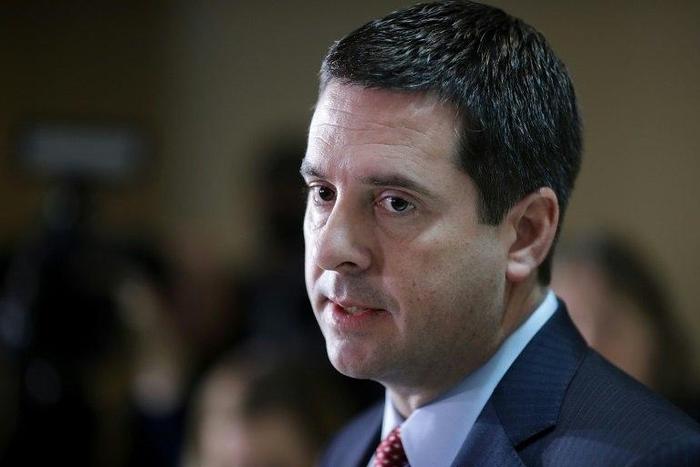 House Intelligence Committee Chairman Devin Nunes talks to reporters in the US Capitol Visitors Center on February 27, 2017