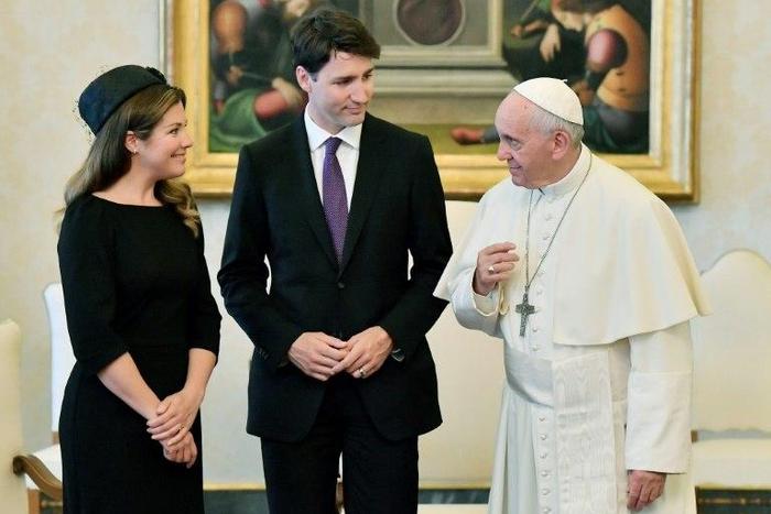 Canadian Prime Minister Justin Trudeau, visiting thr Catican with his wife Sophie, was seeking a papal apology on behalf of the Catholic Church for documented abuse of indigenous Canadians at church-run boarding schools