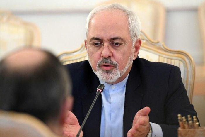 Iranian Foreign Minister Mohammad Javad Zarif speaks with his Russian counterpart during thir meeting in Moscow, on December 20, 2016