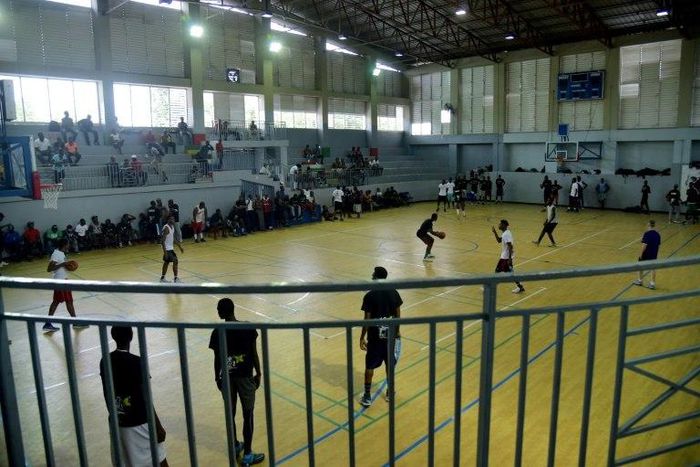 Scout me: Young Haitian players take part in a basketball practice in a gymnasium in Port-au-Prince, on May 19, 2017