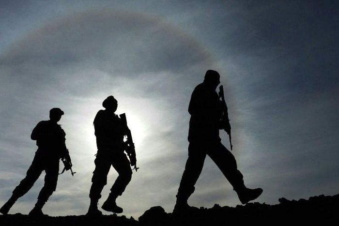 A US airstrike has killed 16 Afghan police and wounded two others in Helmand province