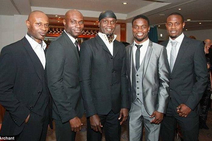 (From left) Bright, Steve, Efe, Sam and Akpo at The Sodje Sports Foundation