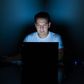 Late night computer user.