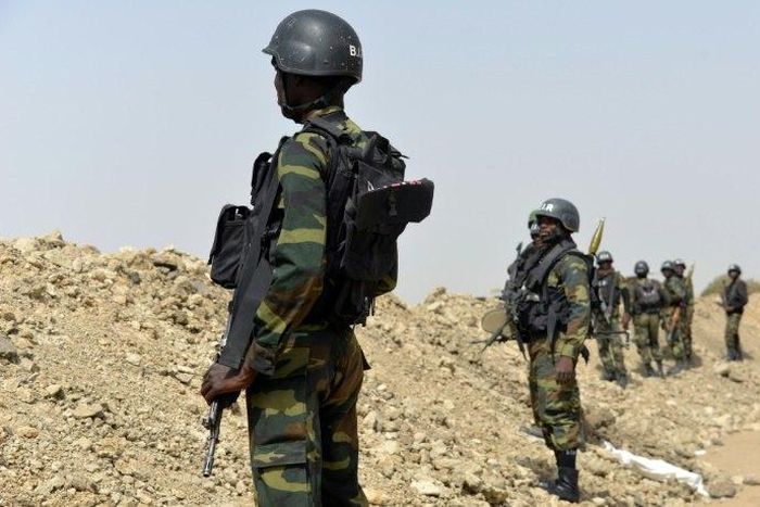 Cameroonian soldiers engaged in the fight against Boko Haram.