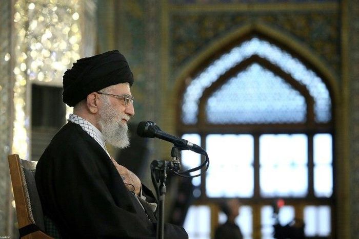 Iran's Supreme Leader Ayatollah Ali Khamenei, pictured in March 2017, said the spread of Islamic State ideology is "a fire that (Western powers) themselves ignited and now has backfired on them"