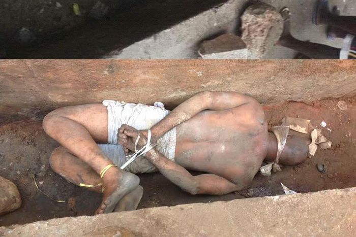 The body of the deceased