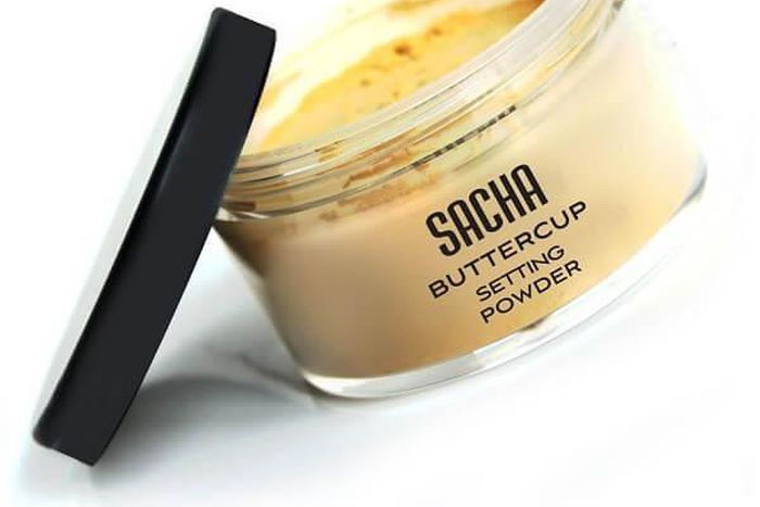 Sacha Buttercup Setting Powder can be used for the 'powder before foundation' technique