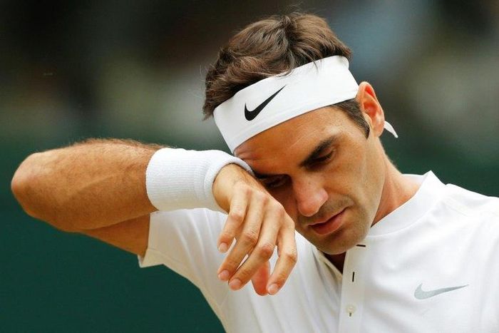 Swiss star Roger Federer (pictured here) has never faced world number one Rafael Nadal on the New York hardcourts in the US Open