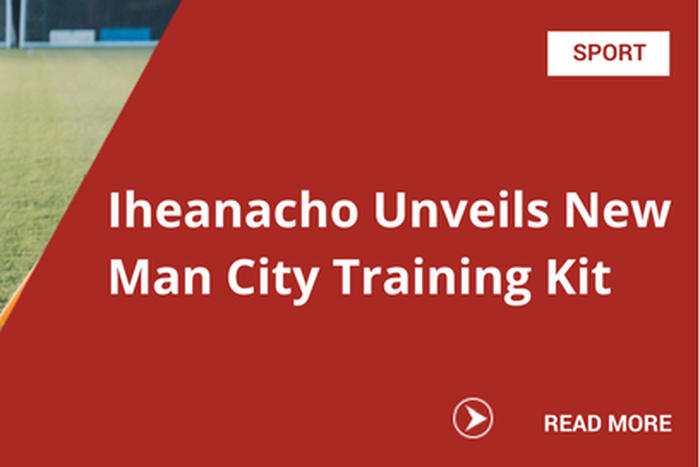 Iheanacho Unveils New Man City Training Kit