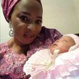 Moji Olaiya and her baby