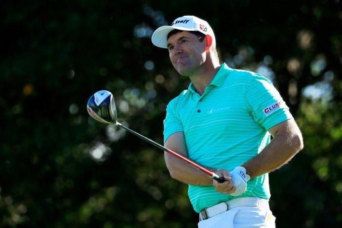 Padraig Harrington of Ireland plays his shot from the 14th tee during the first round of The Honda Classic at PGA National Resort and Spa on February 23, 2017 in Palm Beach Gardens, Florida