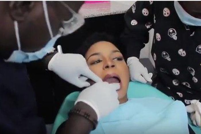 Lola OJ gets her braces in