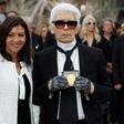 Paris Mayor Anne Hidalgo awarded German fashion designer Karl Lagerfeld the city's Grand Vermeil medal, calling him "an immense talent and a wonderful person"