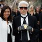 Paris Mayor Anne Hidalgo awarded German fashion designer Karl Lagerfeld the city's Grand Vermeil medal, calling him "an immense talent and a wonderful person"