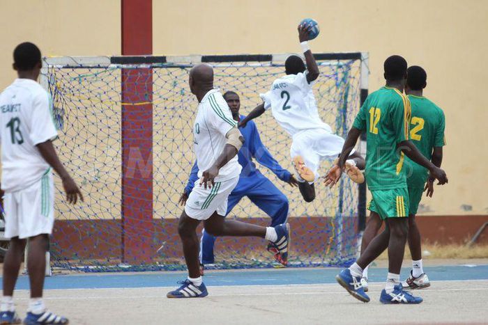 Nigeria handball team in action