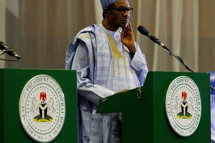 Nigeria's President Muhammadu Buhari looks on during a joint news conference with Cameroon's President Paul Biya in Abuja, Nigeria, May 4, 2016. REUTERS/Afolabi Sotunde