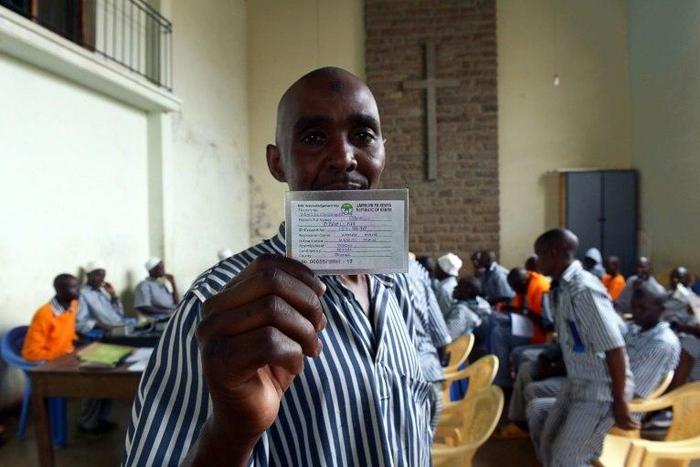 Prisoners in Kenya have been registering for the August presidential and parliamentary election