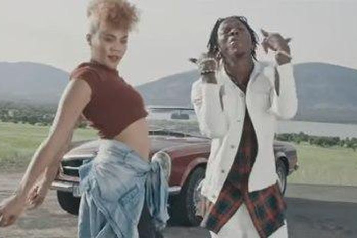 Stonebwoy in the video of his 'Wogbe jeke' track.