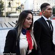 Roberto Firmino and Larissa Pereira