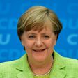German Chancellor Angela Merkel gives a press conference in Berlin, on May 8, 2017