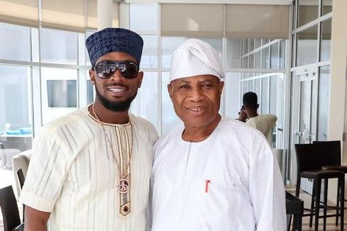 D'banj celebrates dad at 70