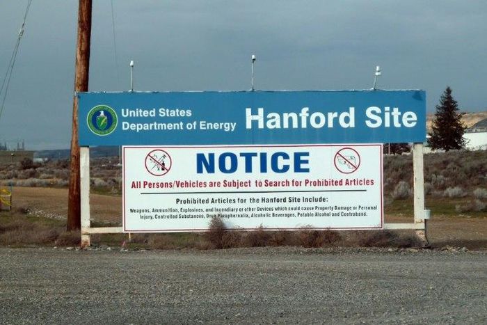 Federal officials said approximately 50 truckloads of soil will be used to fill the hole in the tunnel at the Hanford nuclear site