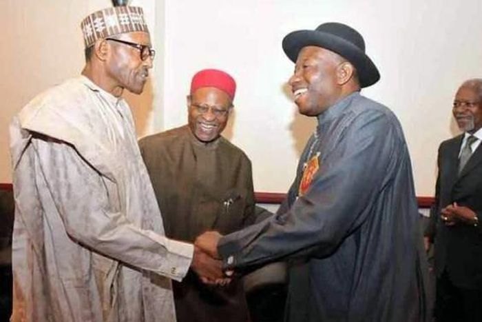 President Muhammadu Buhari and ex-president, Goodluck Jonathan