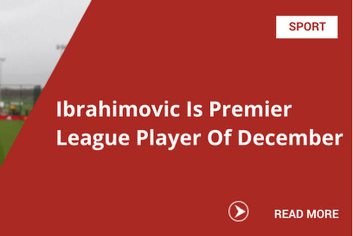 Ibrahimovic Is Premier League Player Of December