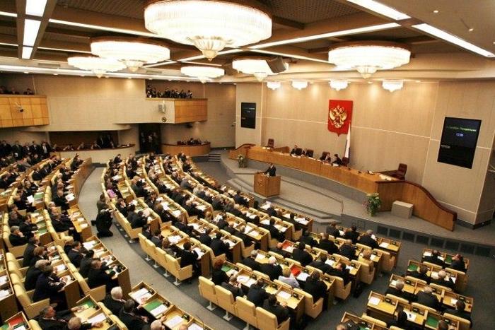 Members of the Duma, Russia's lower house of parliament (pictured in December 2007), pased a bill outlawing online tools that allow internet users to access websites that have been blacklisted by the government
