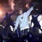 Justin Bieber, performing at the Manchester Arena.