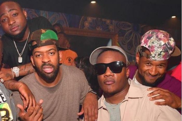 Davido, Usher, Sean Garrett and RCA/Bystorm A&R & GoodLook Entertainment CEO, Keith Thomas.