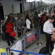 Travelers checking-in at Muritala Mohammed International Airport, Lagos