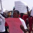 Youths protest against Senate President, Bukola Saraki in Yobe