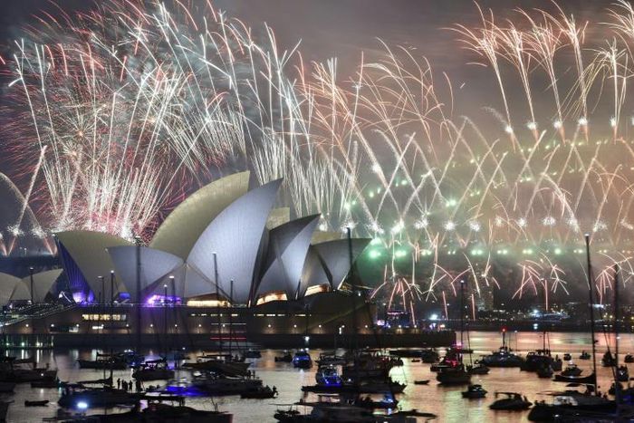 A record amount of pyrotechnics lit up the Sydney skyline for 12 minutes and dazzled more than 1.5 million spectators